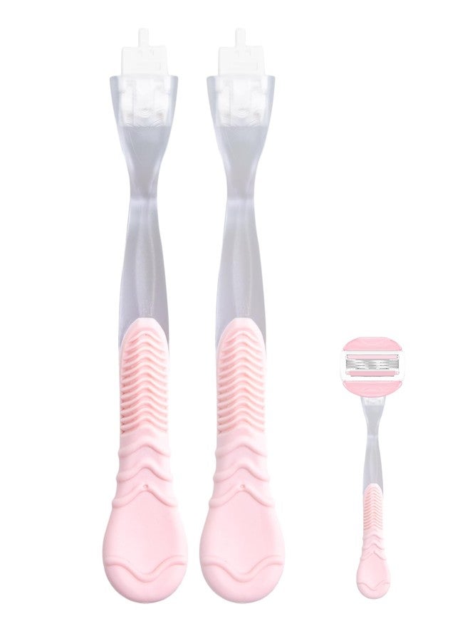TEITEAI 2 Pack Replacement Razor Handle Compatible with Venus only, Pink - Image 1